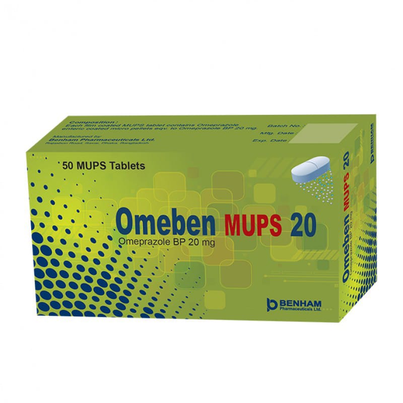 Tablet  Omeben MUPS 20mg (50pcs)
